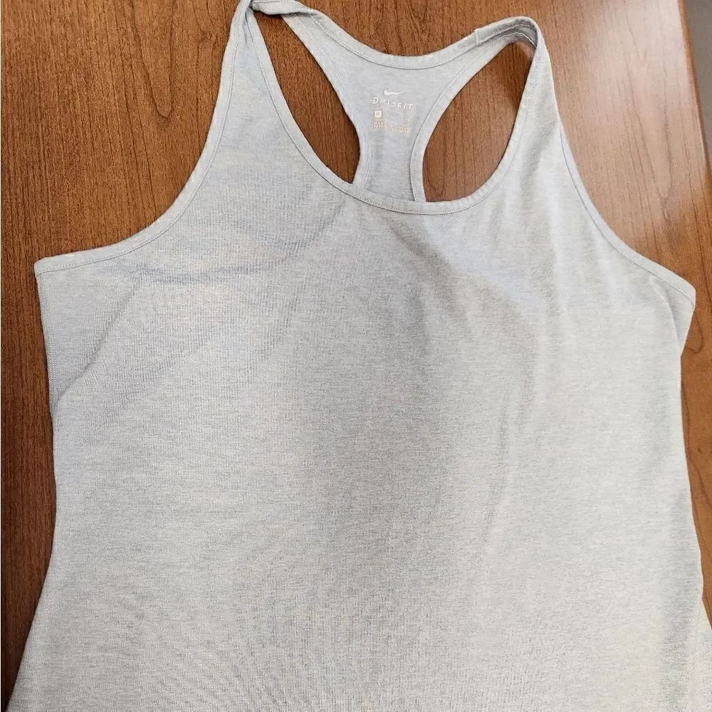 Nike Dri-fit XL raserback tank. Grey with mesh accents.